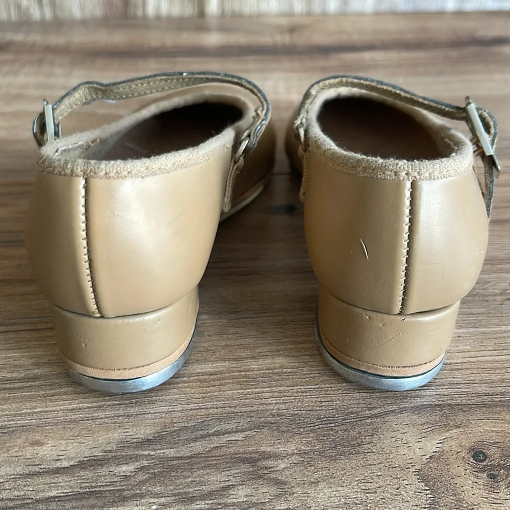 Classic Kids Mary Jane Shoes BLOCH Girls Dance Class Tap Shoes N 8 Brown/Tan